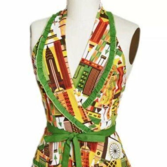 Anthropologie Other - Anthropologie Kitsch n Glam Apron Jet Set Print